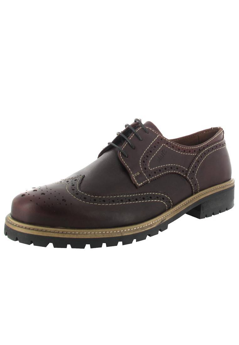 Manz Halbschuhe in Übergrößen Braun 140002-02-182 große Herrenschuhe