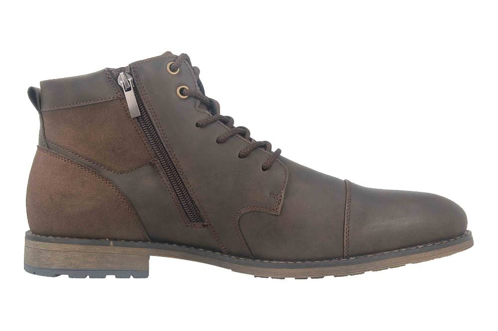 Mavins Boots In Übergrößen Braun 3HH0180201 3500 D.Brown PU Große Herrenschuhe