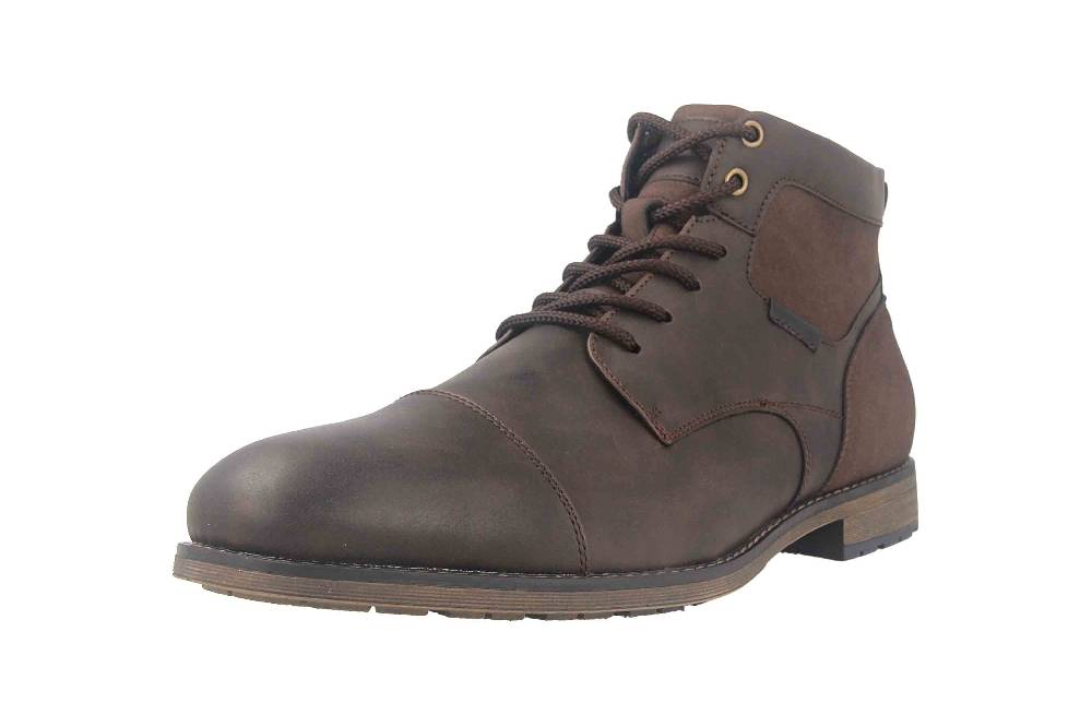 Mavins Boots In Übergrößen Braun 3HH0180201 3500 D.Brown PU Große Herrenschuhe