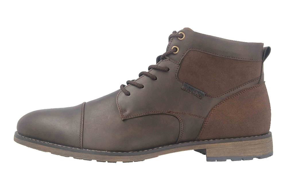 Mavins Boots in Übergrößen Braun 3HH0180201 3500 D.Brown PU große Herrenschuhe