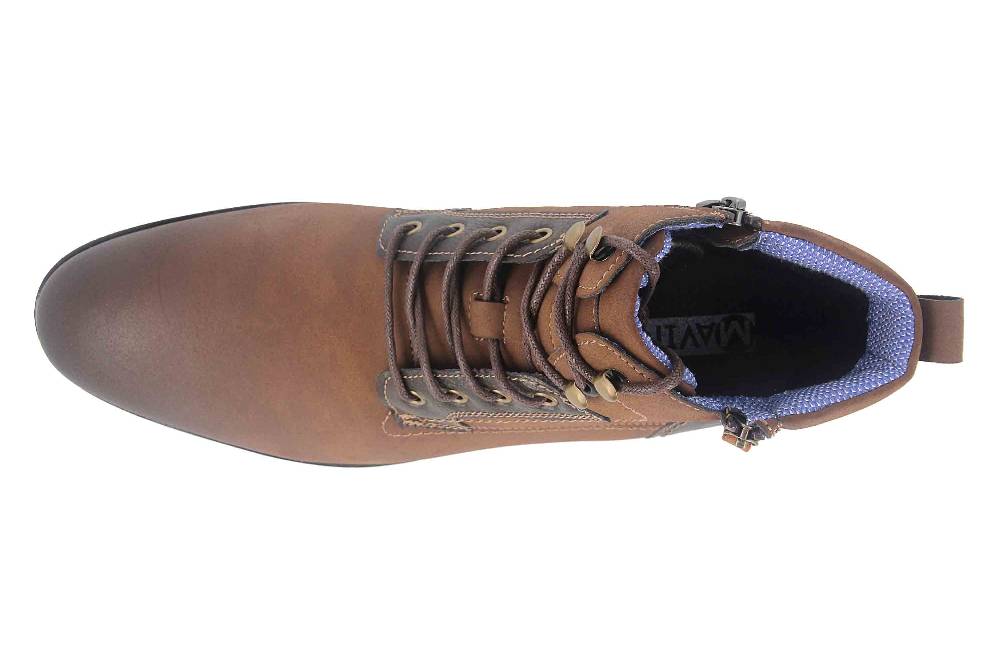 Mavins Boots In Übergrößen Braun 3HH0180203 3500 D.Brown PU Nubuck Große Herrenschuhe