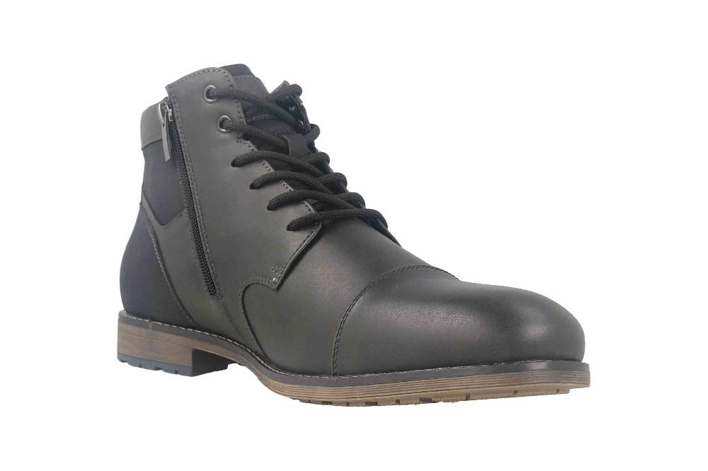 Mavins Boots In Übergrößen Schwarz 3HH0180201 2100 Black PU Große Herrenschuhe