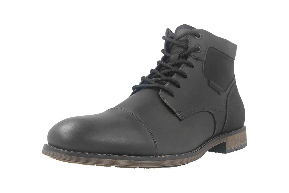 Mavins Boots In Übergrößen Schwarz 3HH0180201 2100 Black PU Große Herrenschuhe