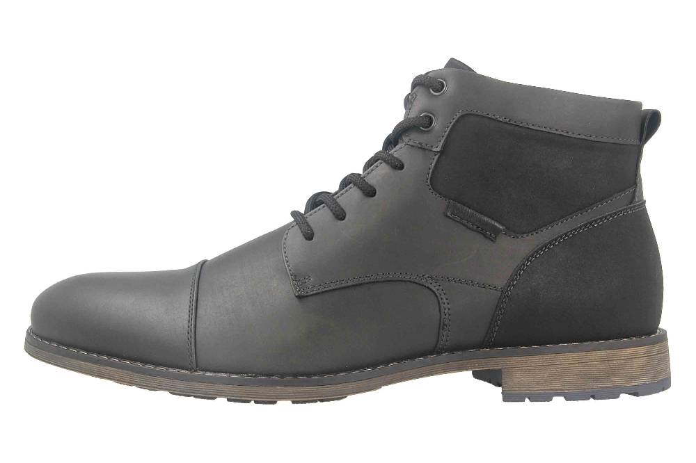 Mavins Boots in Übergrößen Schwarz 3HH0180201 2100 Black PU große Herrenschuhe