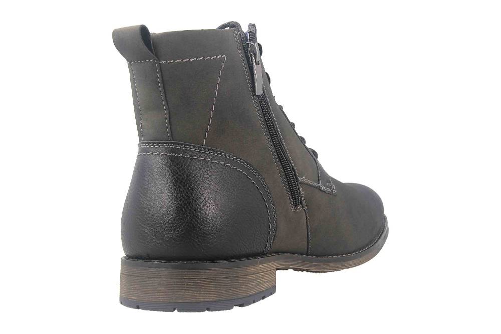 Mavins Boots In Übergrößen Schwarz 3HH0180203 2100 Black PU Nubuck Große Herrenschuhe