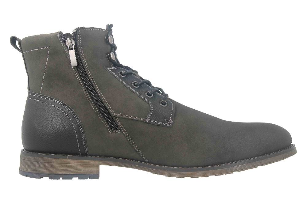 Mavins Boots In Übergrößen Schwarz 3HH0180203 2100 Black PU Nubuck Große Herrenschuhe
