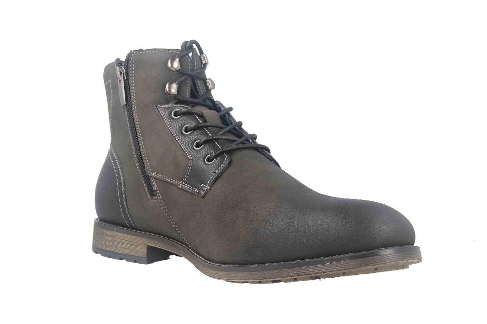 Mavins Boots In Übergrößen Schwarz 3HH0180203 2100 Black PU Nubuck Große Herrenschuhe