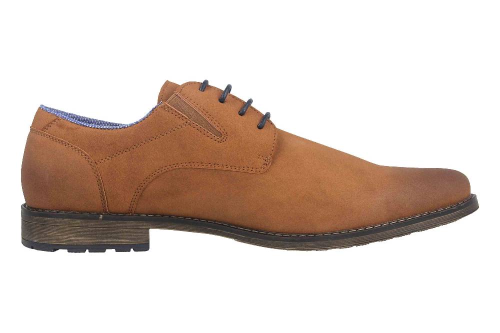 Mavins Halbschuhe In Übergrößen Beige 3HH0180302 3800 Sand PU Nubuck Große Herrenschuhe