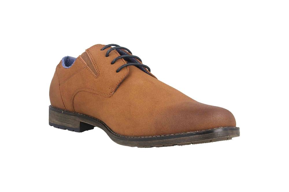 Mavins Halbschuhe In Übergrößen Beige 3HH0180302 3800 Sand PU Nubuck Große Herrenschuhe