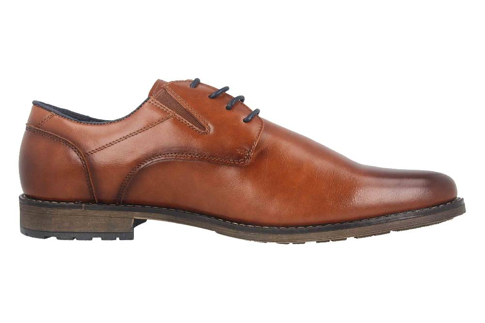 Mavins Halbschuhe In Übergrößen Braun 3HH0180301 3300 Cognac PU Große Herrenschuhe