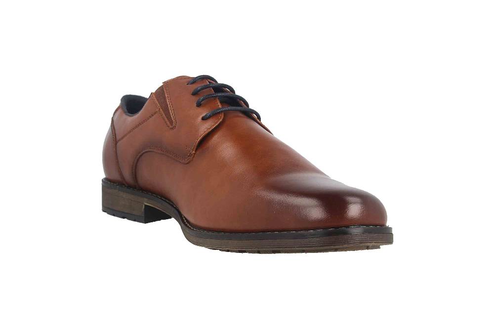 Mavins Halbschuhe In Übergrößen Braun 3HH0180301 3300 Cognac PU Große Herrenschuhe