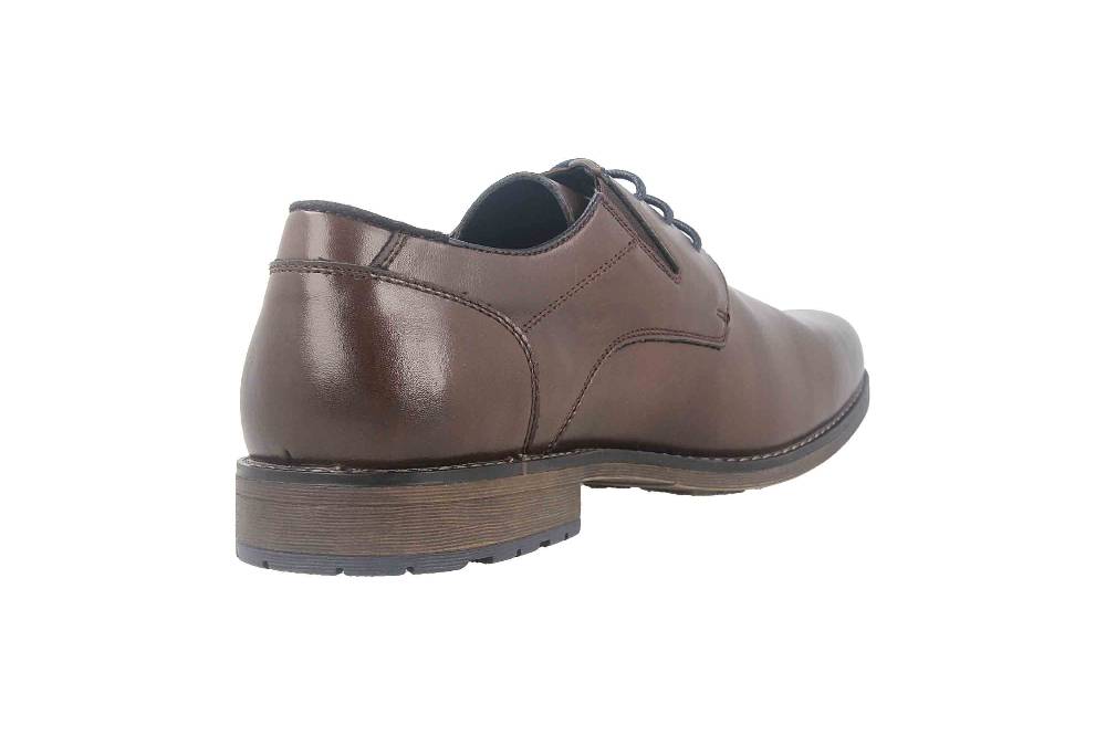Mavins Halbschuhe in Übergrößen Braun 3HH0180301 3300 D.Brown PU Shiny große Herrenschuhe