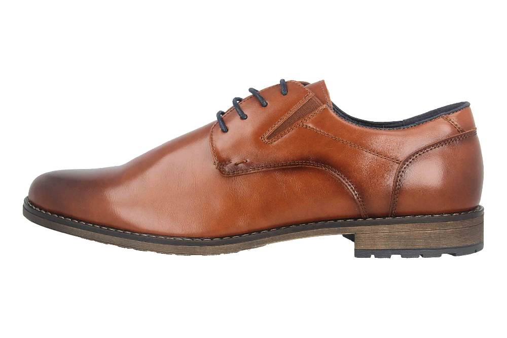 Mavins Halbschuhe in Übergrößen Braun 3HH0180301 3300 Cognac PU große Herrenschuhe