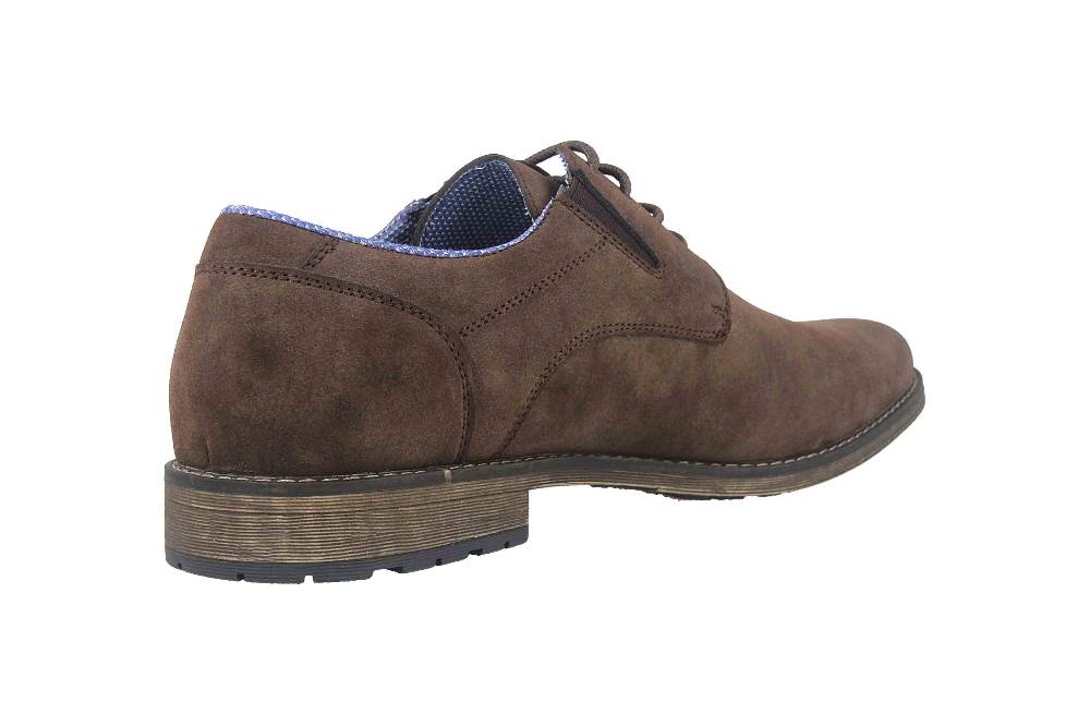Mavins Halbschuhe In Übergrößen Braun 3HH0180302 3500 D.Brown PU Nubuck Große Herrenschuhe