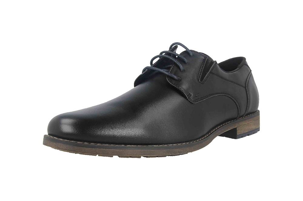 Mavins Halbschuhe In Übergrößen Schwarz 3HH0180301 2100 Black PU Große Herrenschuhe