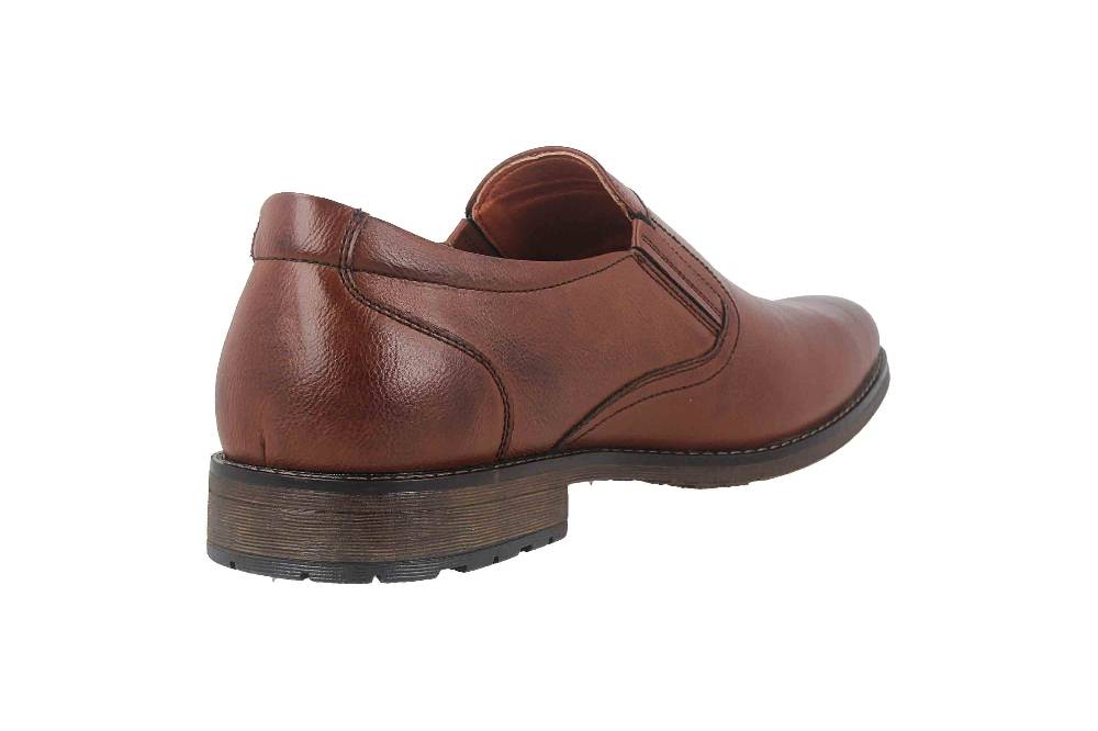 Mavins Slipper In Übergrößen Braun 3HH0181801 3300 Cognac PU Große Herrenschuhe