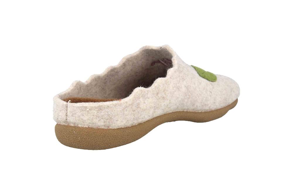 MayBe Clogs & Hausschuhe In Übergrößen Beige MB65406 Große Damenschuhe