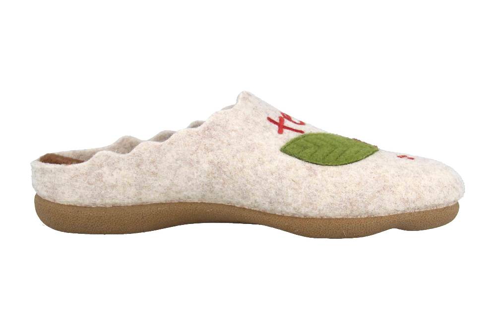 MayBe Clogs & Hausschuhe In Übergrößen Beige MB65406 Große Damenschuhe