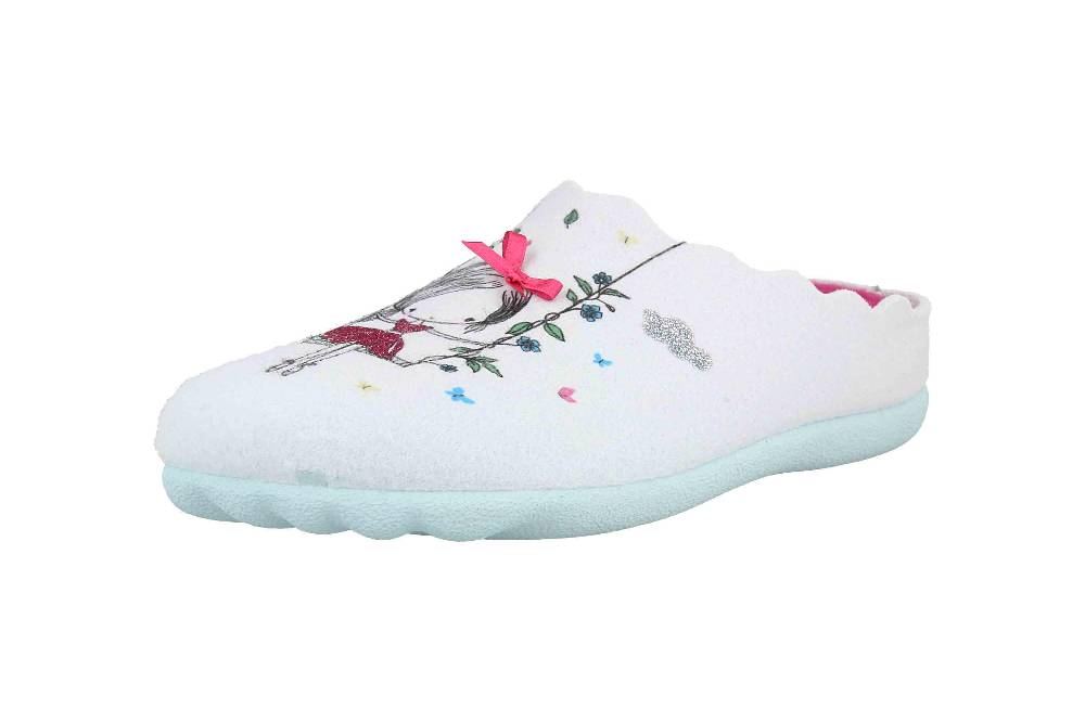 MayBe Clogs & Hausschuhe In Übergrößen Blau MB65473 Große Damenschuhe