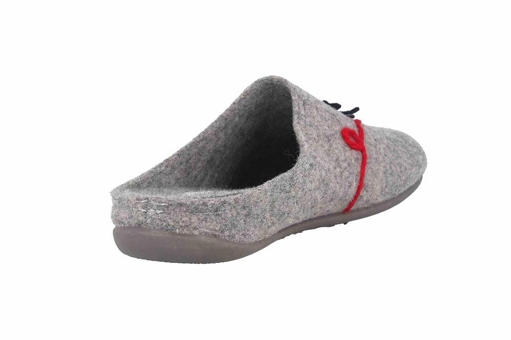 MayBe Clogs & Hausschuhe In Übergrößen Grau BM67800106 11 Große Damenschuhe