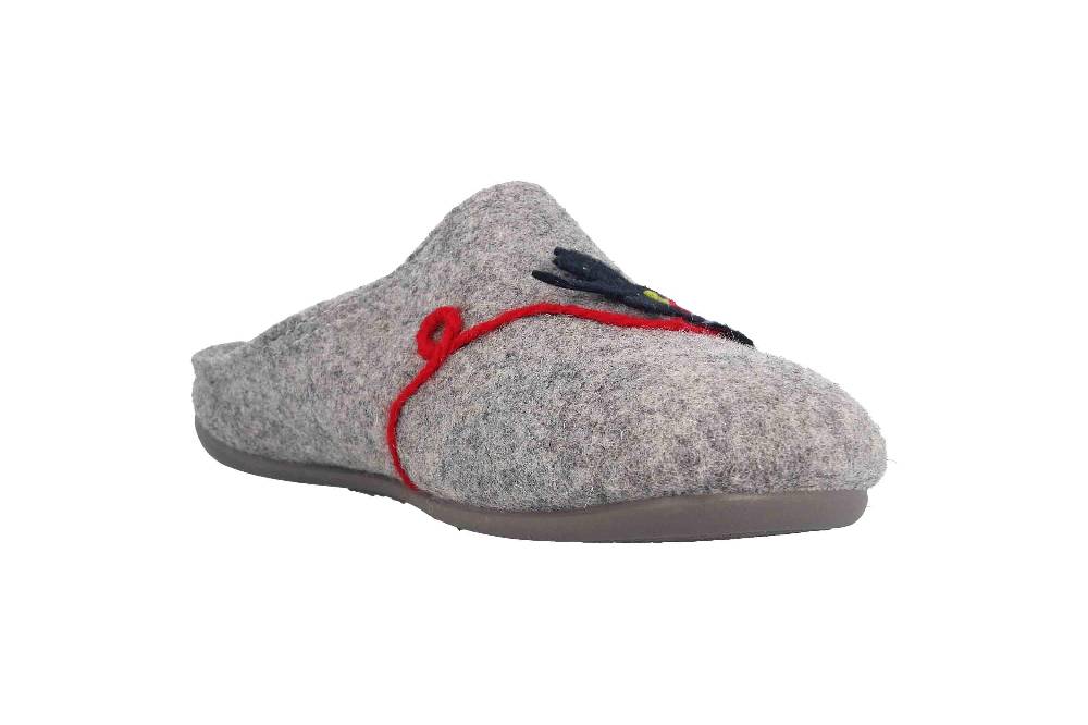 MayBe Clogs & Hausschuhe In Übergrößen Grau BM67800106 11 Große Damenschuhe