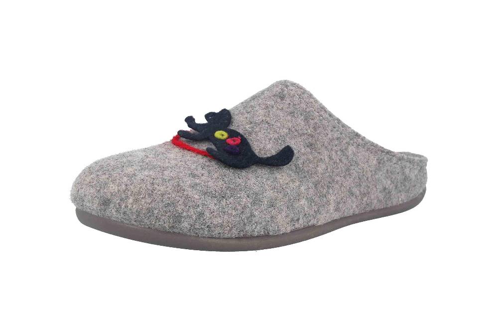 MayBe Clogs & Hausschuhe In Übergrößen Grau BM67800106 11 Große Damenschuhe