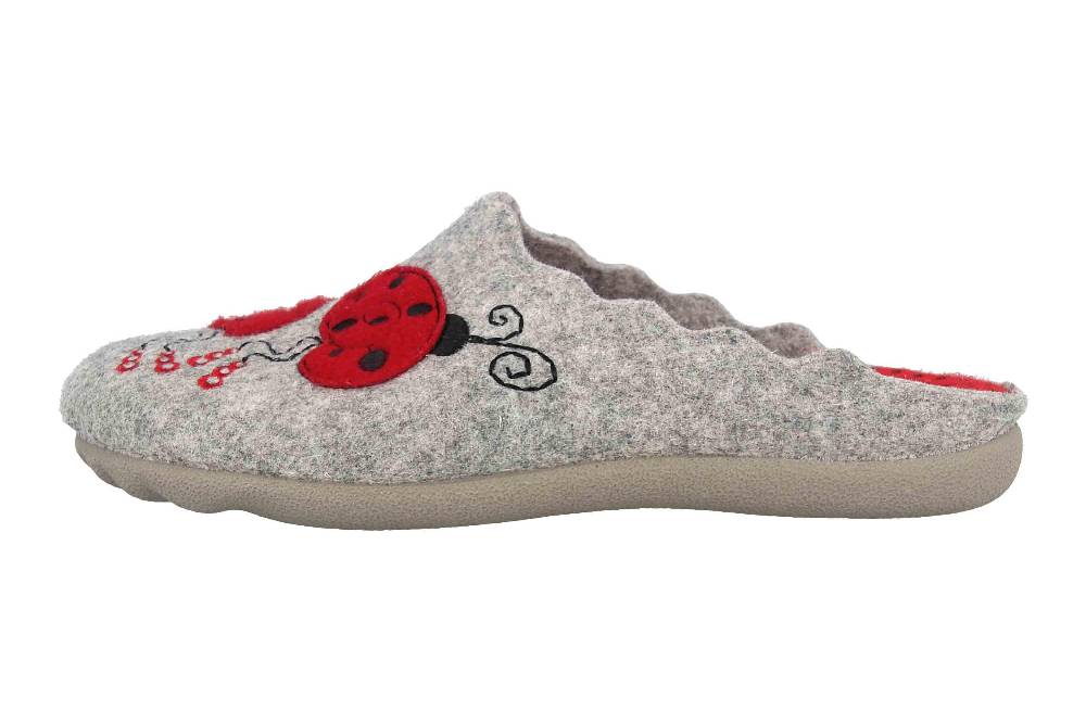 MayBe Clogs & Hausschuhe in Übergrößen Grau MB65214 große Damenschuhe