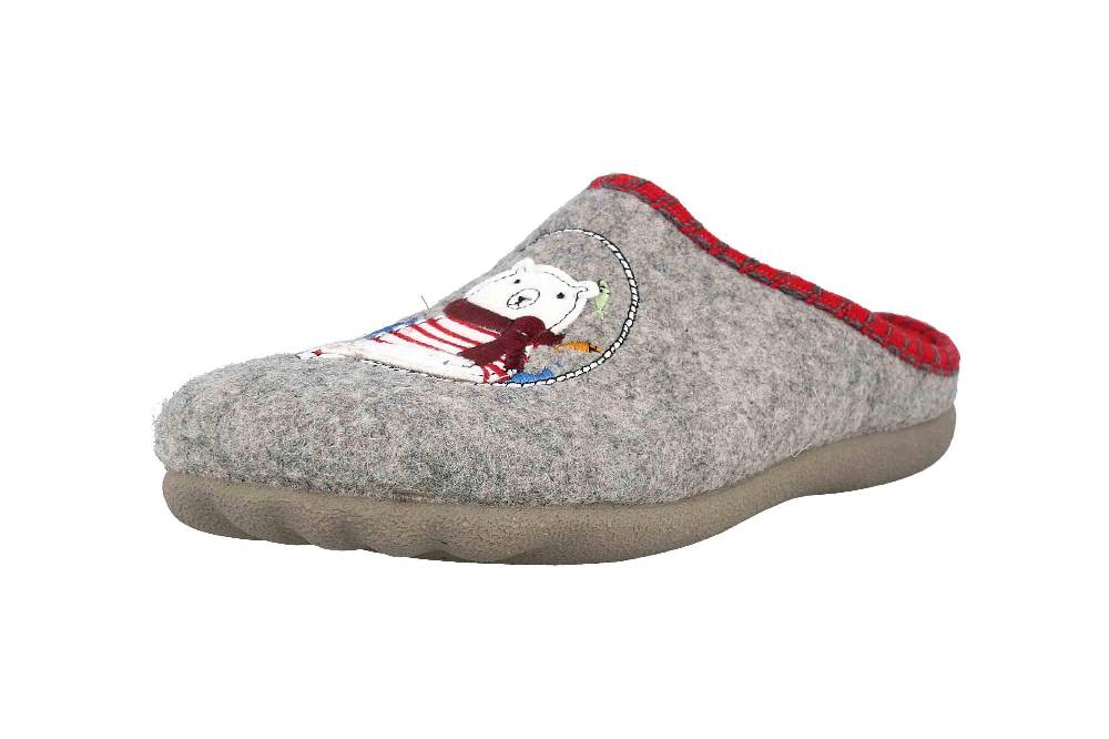 MayBe Clogs & Hausschuhe In Übergrößen Grau MB65239 Große Damenschuhe