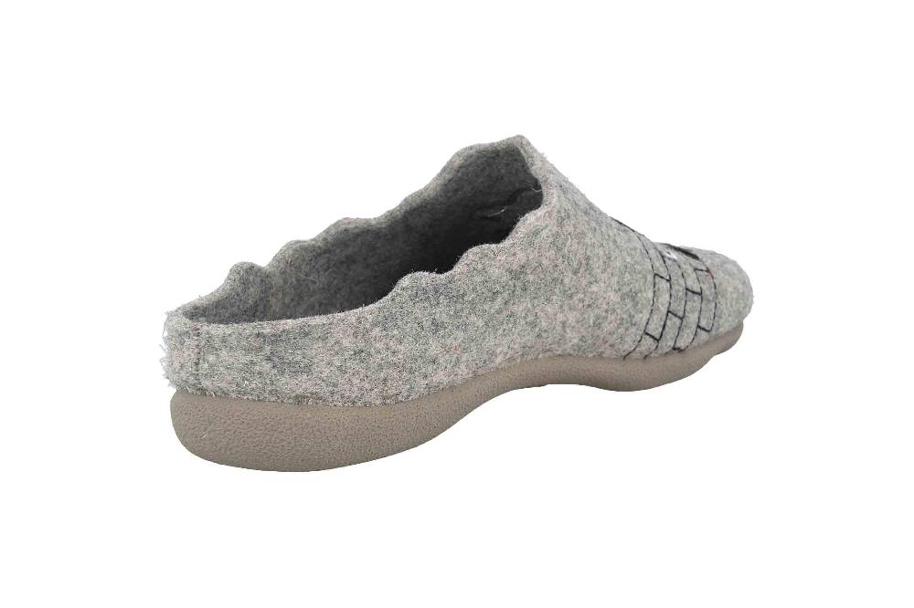 MayBe Clogs & Hausschuhe In Übergrößen Grau MB65489 Große Damenschuhe