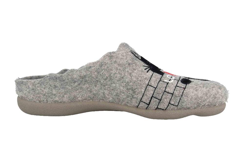 MayBe Clogs & Hausschuhe In Übergrößen Grau MB65489 Große Damenschuhe