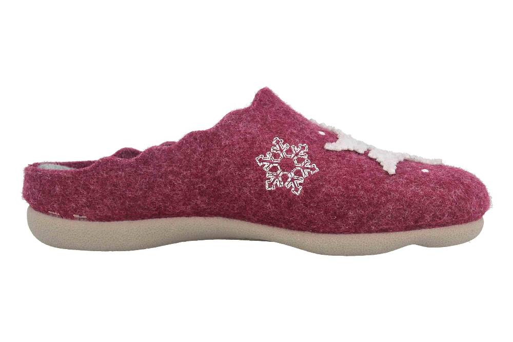 MayBe Clogs & Hausschuhe In Übergrößen Rot MB65401 Große Damenschuhe