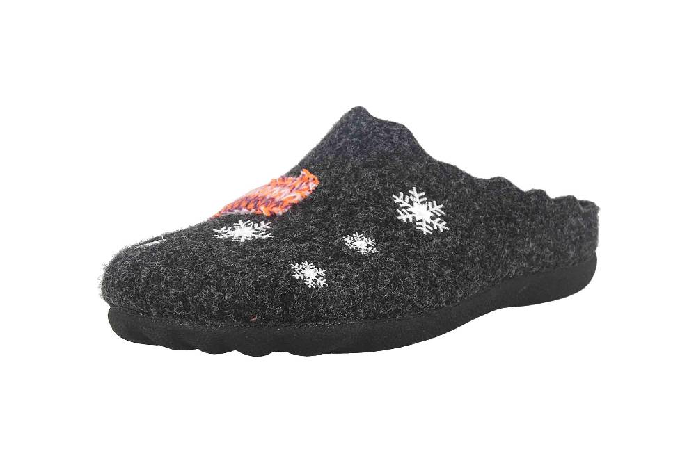 MayBe Clogs & Hausschuhe In Übergrößen Schwarz MB65241 Große Damenschuhe