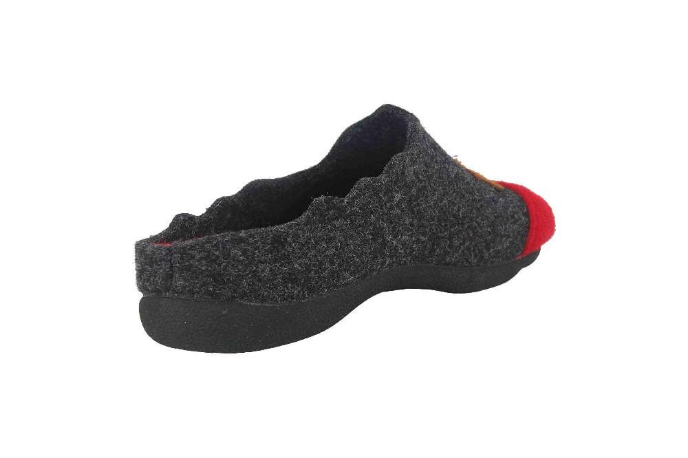 MayBe Clogs & Hausschuhe In Übergrößen Schwarz MB65040 Große Damenschuhe