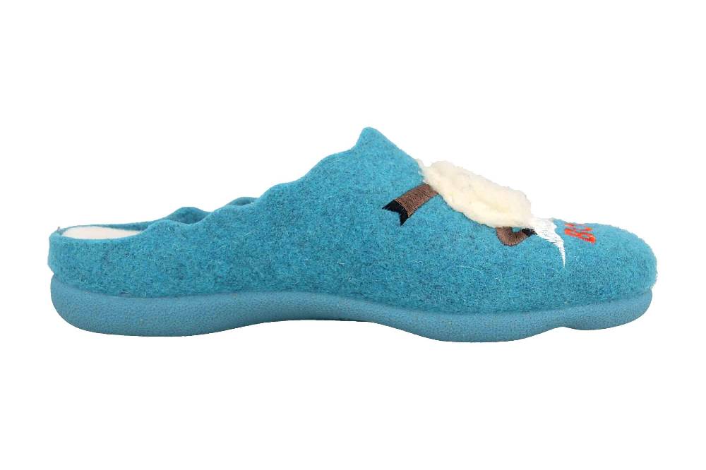 MayBe Clogs & Hausschuhe In Übergrößen Türkis MB65045 Große Damenschuhe