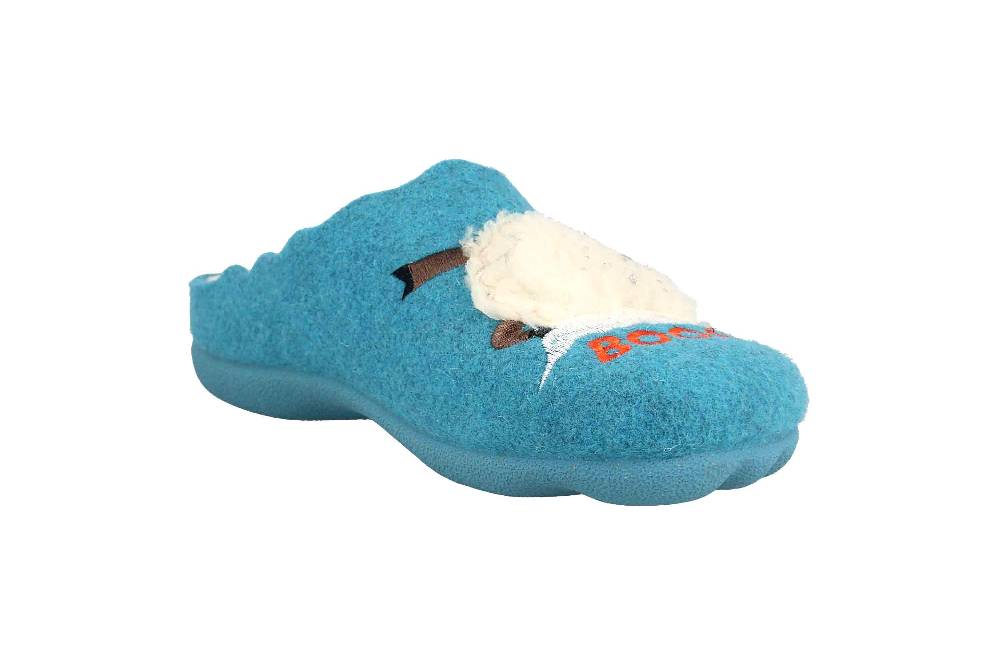 MayBe Clogs & Hausschuhe In Übergrößen Türkis MB65045 Große Damenschuhe