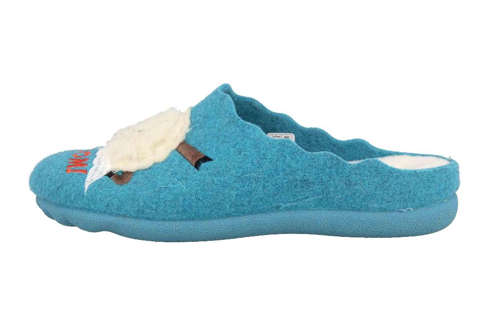 MayBe Clogs & Hausschuhe In Übergrößen Türkis MB65045 Große Damenschuhe