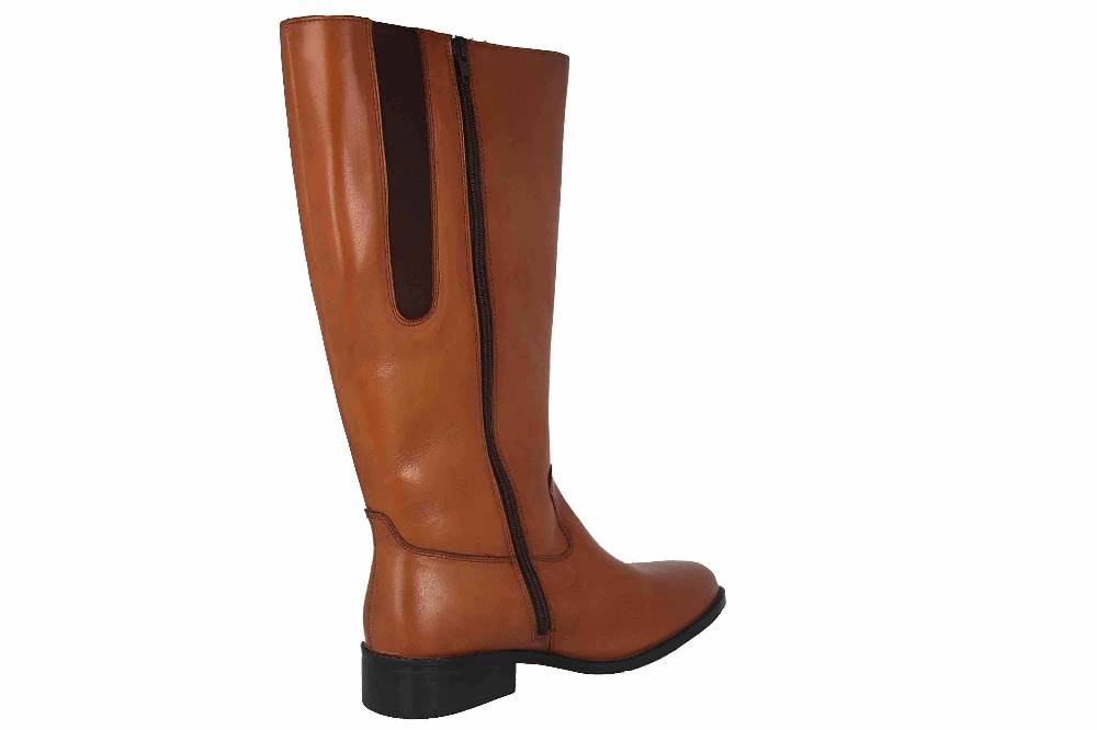 MayBe Weitschaftstiefel In Übergrößen Braun 67665 Tan Große Damenschuhe