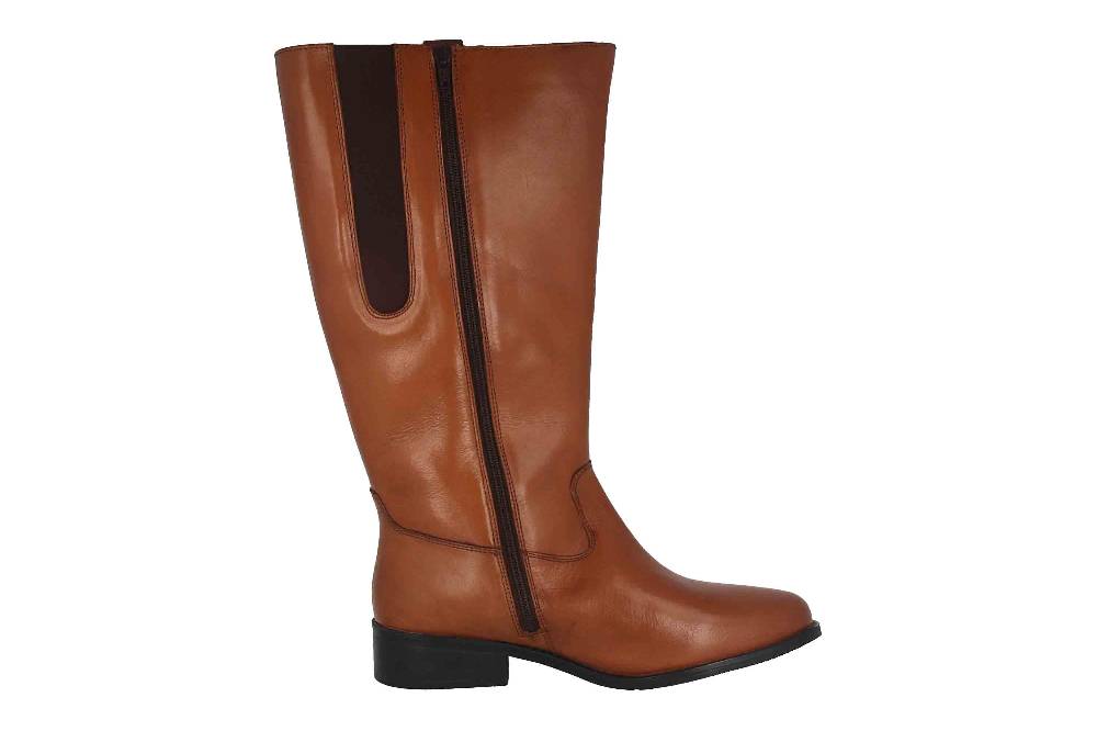 MayBe Weitschaftstiefel In Übergrößen Braun 67665 Tan Große Damenschuhe