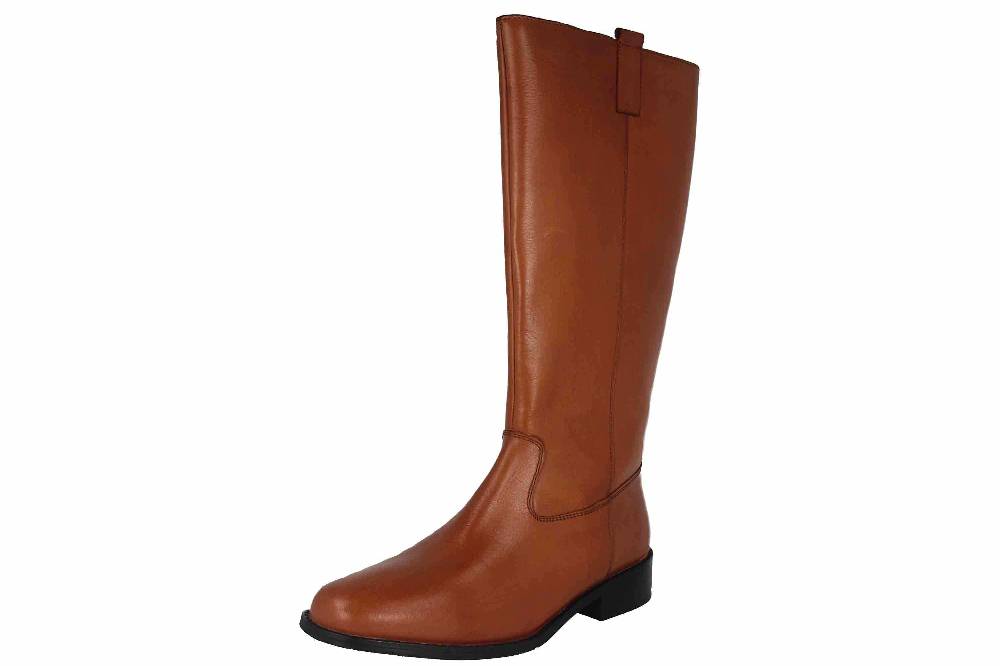 MayBe Weitschaftstiefel In Übergrößen Braun 67665 Tan Große Damenschuhe