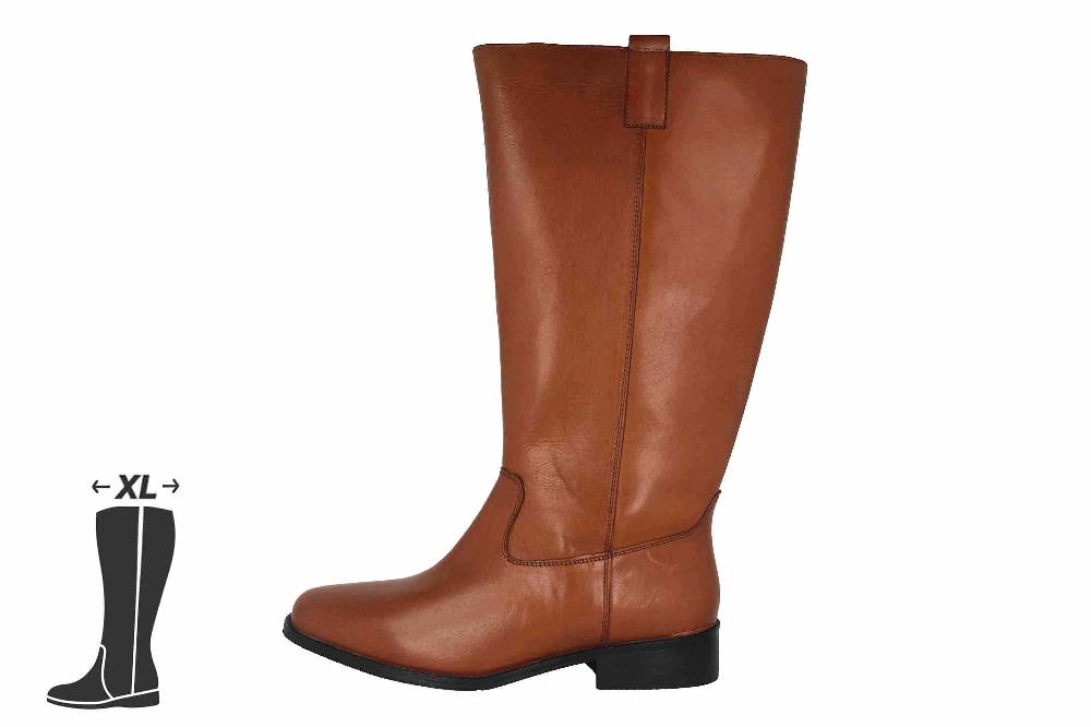 MayBe Weitschaftstiefel in Übergrößen Braun 67665 Tan große Damenschuhe