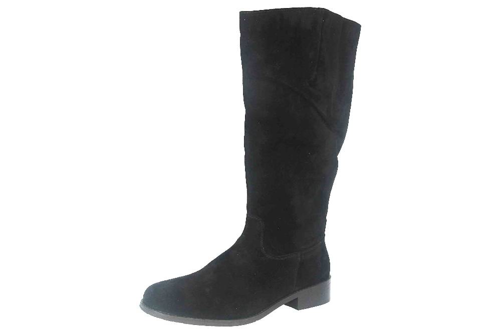 MayBe Weitschaftstiefel In Übergrößen Schwarz 67667 Black Große Damenschuhe