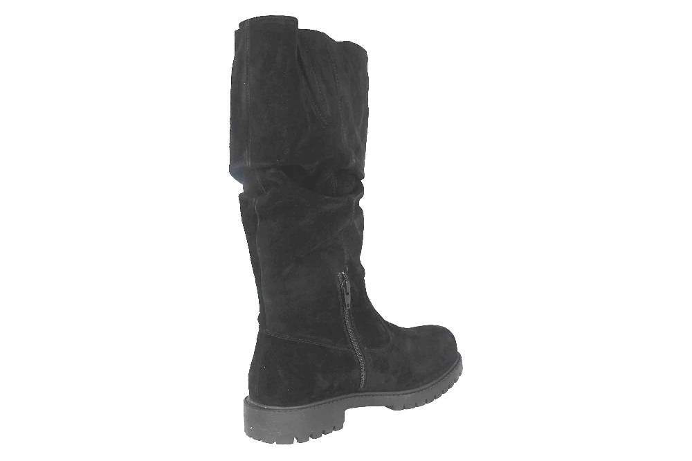 MayBe Weitschaftstiefel In Übergrößen Schwarz 67663 Black Große Damenschuhe