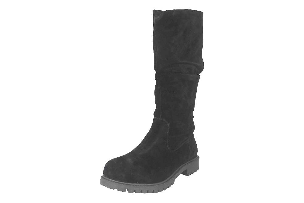 MayBe Weitschaftstiefel In Übergrößen Schwarz 67663 Black Große Damenschuhe
