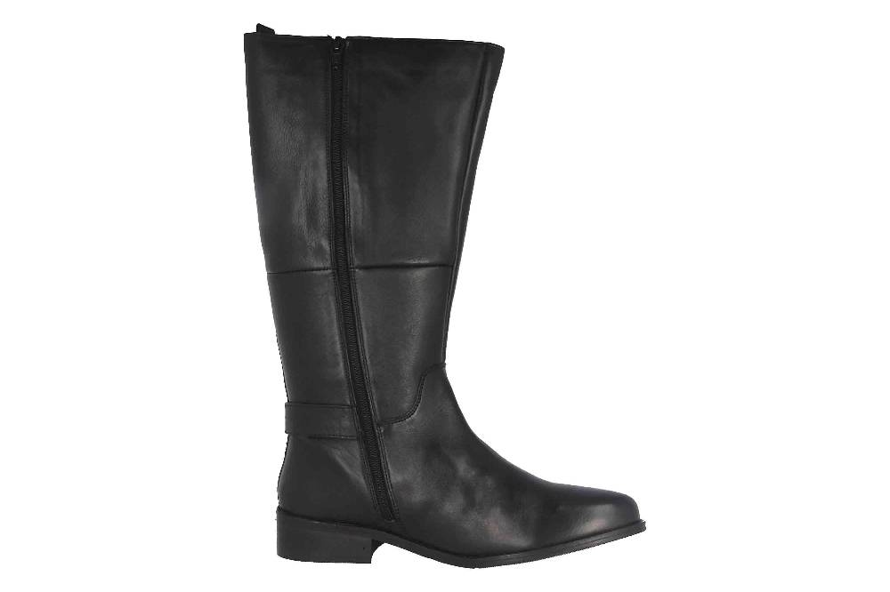MayBe Weitschaftstiefel In Übergrößen Schwarz 67661 Black Große Damenschuhe
