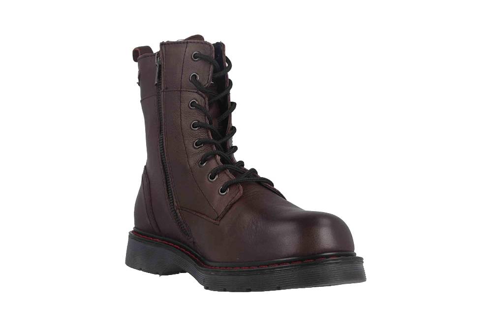 Mustang Shoes Boots In Übergrößen Bordeaux 2881-502-55 Große Damenschuhe