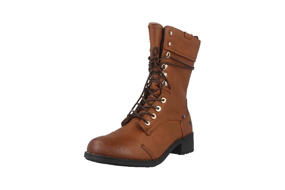 Mustang Shoes Boots In Übergrößen Braun 1402-501-307 Große Damenschuhe