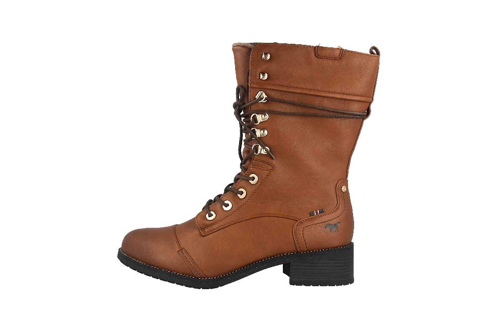 Mustang Shoes Boots in Übergrößen Braun 1402-501-307 große Damenschuhe
