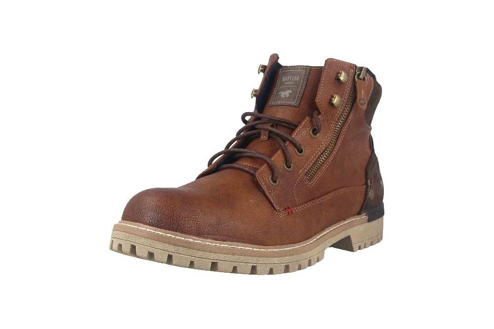 Mustang Shoes Boots In Übergrößen Braun 4142-504-307 Große Herrenschuhe