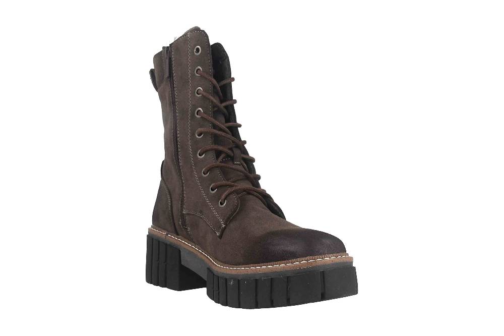 Mustang Shoes Boots In Übergrößen Grau 1447-506-20 Große Damenschuhe