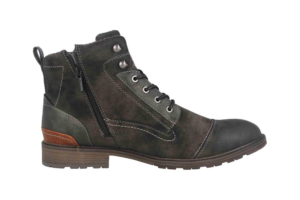 Mustang Shoes Boots In Übergrößen Grau 4140-504-259 Große Herrenschuhe
